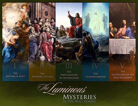 Luminous Mysteries Of The Rosary Printable