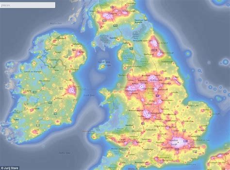 Interactive map reveals light pollution across Earth | Daily Mail Online