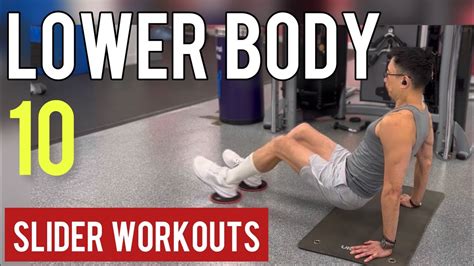 Lower Body Slider Workouts | leg workouts | 10 SLIDER EXERCISES FOR ...