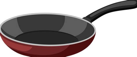 Frying pan kitchen set cartoon Royalty Free Vector Image