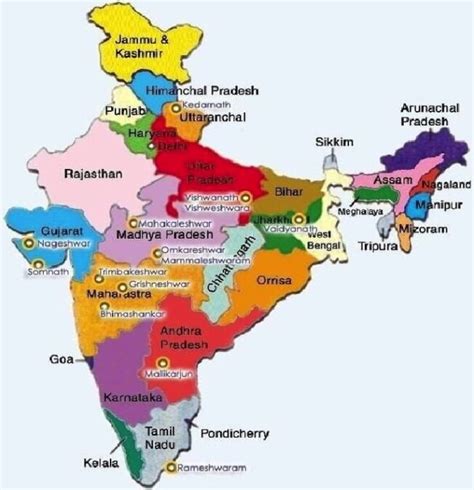 12 Jyotirlinga Name and Place List State Wise Map and Location Download PDF