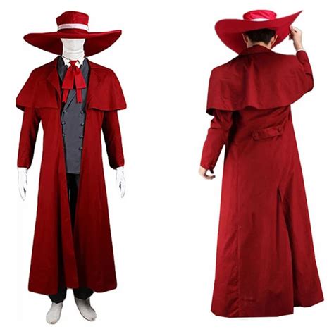 2022 New CosDaddy Anime Alucard Cosplay Costume Adult Men Full Suit Wig ...