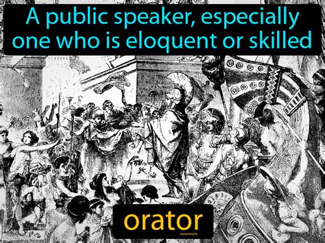 Orator Definition & Image | GameSmartz