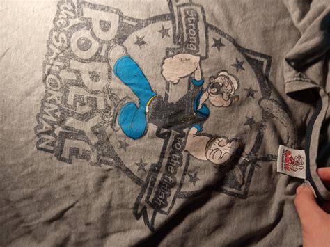 Vintage Vintage y2k Popeye the sailor man muscle spinach t shirt | Grailed