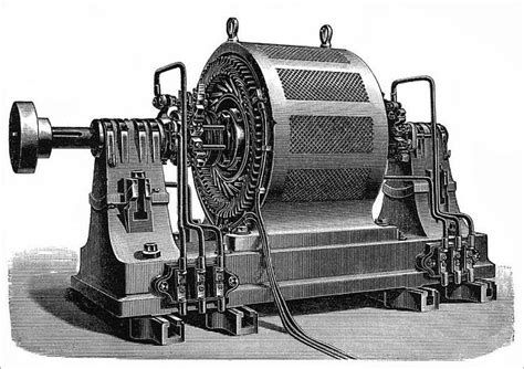 Print of Dynamo generator, historical illustration | Historical ...