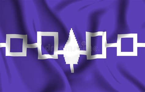 Iroquois Confederacy Flag Illustration Stock Illustration ...