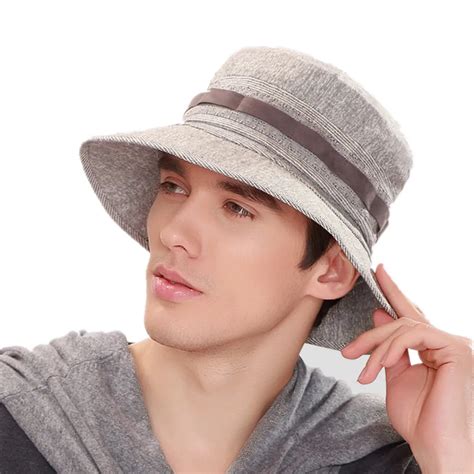 New Brand Kenmont Summer Spring Bucket Hat Fashion Men Cotton Foldable ...