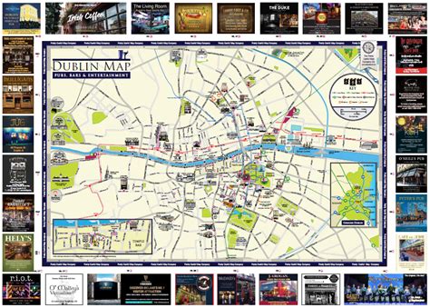 Dublin Pubs, Bars and Entertainment Map Guide - Pretty Useful Map Co.