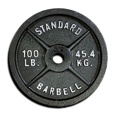 CAP Barbell, 100lb Olympic Cast Iron Weight Plate, Single - Walmart.com