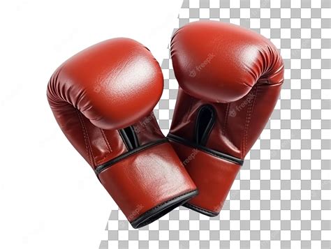 Premium PSD | Red boxing gloves with a transparent background