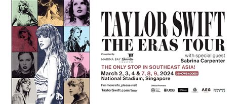 Taylor Swift Eras Tour Singapore Has 6 Shows In March 2024