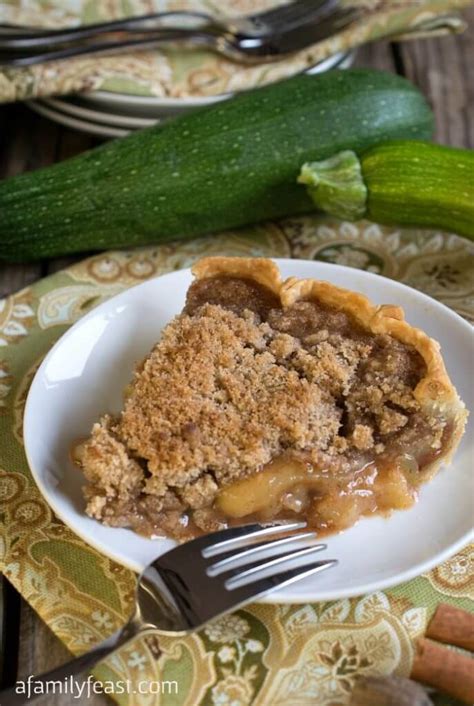 Mock Apple Crumb Pie (Made with Zucchini) - A Family Feast®