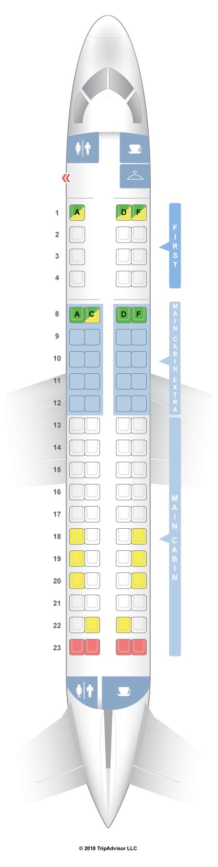 SeatGuru Seat Map American Airlines Embraer ERJ-175 (E75) V1