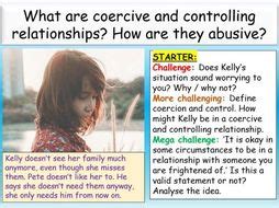 Coercive / Controlling Relationships by EC_Resources | Teaching Resources