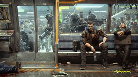 Cyberpunk 2077 PC Wallpaper Showcases V's Metro Commute - GameSpot