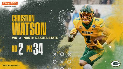 2022 NFL Draft: Packers select North Dakota State WR Christian Watson ...