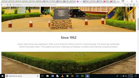 Opoku Ware School Website [Overview II] - YouTube