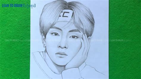 Beginner Bts V Drawings Easy - This is sketch progress video of ...