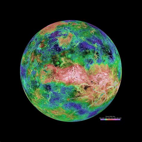 Venus Radar Map #4 Photograph by Nasa/jpl/usgs/science Photo Library ...