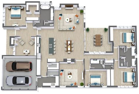 4 Bedroom House Plan Examples