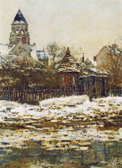 Vetheuil, The Church in Winter, 1879 - Claude Monet - WikiArt.org