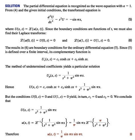 Solving a BVP with the wave equation by using the Laplace Transform ...