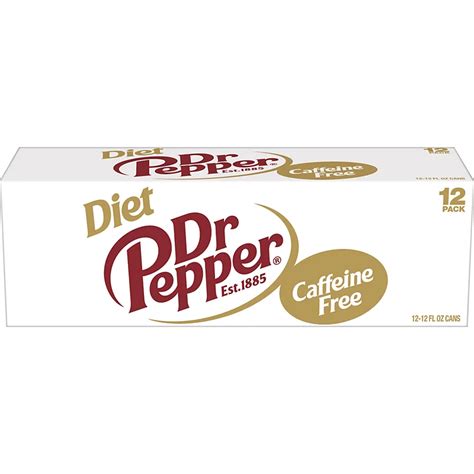 Dr Pepper Caffeine Free Diet Soda 12 oz Cans - Shop Soda at H-E-B