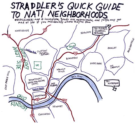 Cincinnati neighborhoods map_02 | Autostraddle