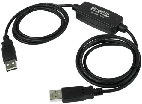 Plugable USB 2.0 Transfer Cable, Unlimited Use, Transfer Data Between 2 ...