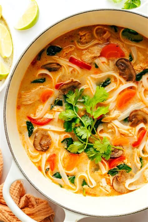 Thai Chicken Noodle Soup Recipe | Gimme Some Oven