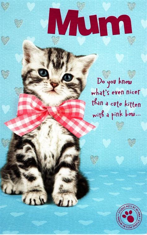 Cute Kitten Mum Happy Mother's Day Card | Cards