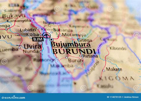 Bujumbura On Map Royalty-Free Stock Photo | CartoonDealer.com #114070125