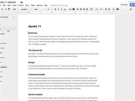 Novel Outline Template Google Docs