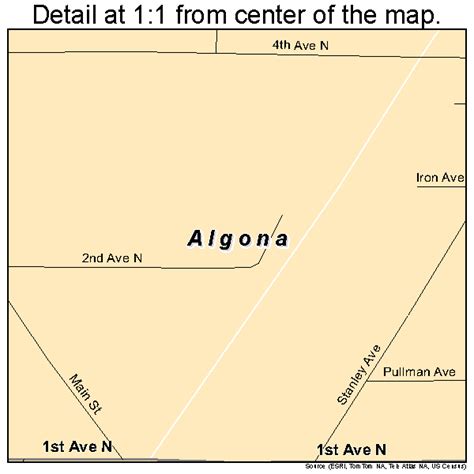 Algona Washington Street Map 5301290