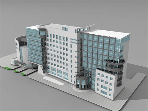 Office building design 3D model Download for Free