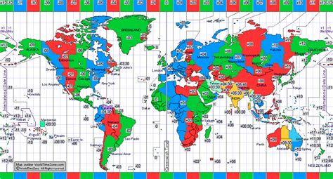 Standard Time Zone chart of the World in 2011- map presentation ...