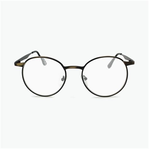 Round Reading Glasses for Man Woman Vintage Gold Wire Rim Eyeglass ...