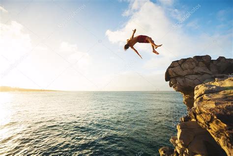 Jumping off cliff desktop wallpaper - kloplegacy