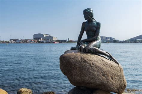 Statue of the Little Mermaid in Copenhagen, Denmark Editorial Image ...