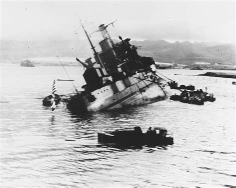 USS Utah capsizing - Pearl Harbor Raid, December 7th 1941 - War Photos