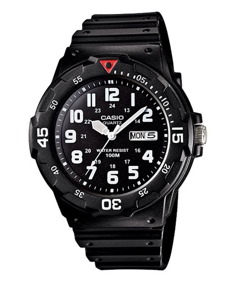 CASIO STANDARD Men MRW-200H-1B Analog Day Date Display Watch Black ...