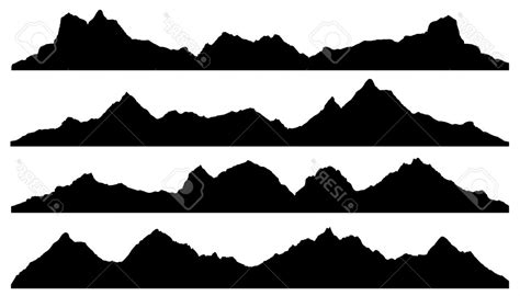 Rocky Mountains Silhouette at GetDrawings | Free download