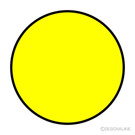 Yellow Circle Clip Art Free PNG Image｜Illustoon