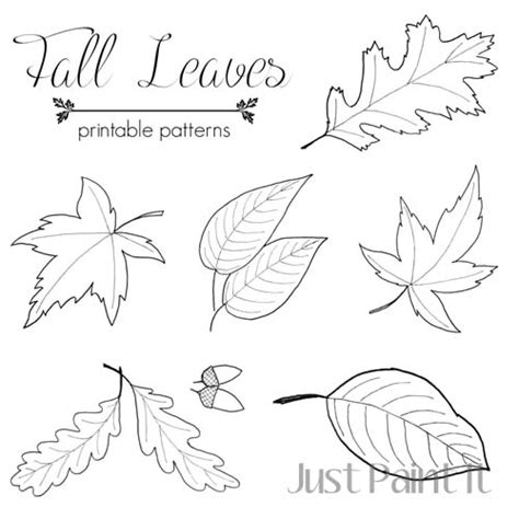 Fall Leaf Pattern Printables - Just Paint It Blog