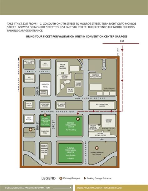 Phoenix convention center map - Map of Phoenix convention center ...