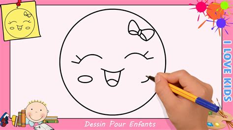 Comment dessiner un emoji KAWAII & FACILE pour ENFANTS - Dessin KAWAII ...