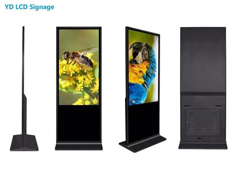 47 Inch Touch Screen Display Kiosk , Floor Standing LCD Advertising Display