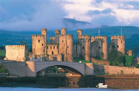 Conwy Castle in northern Wales, was built during the English invasion ...