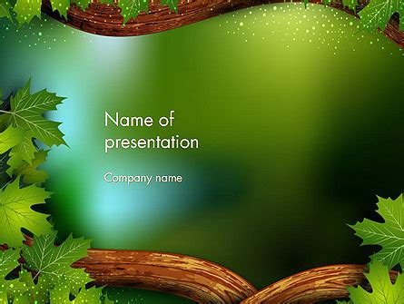 Forest Tale PowerPoint Template ... Cool Powerpoint Backgrounds ...