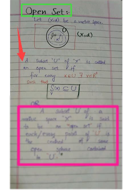 SOLUTION: Open set in topology - Studypool